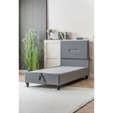 Cennet Yatak Jasmine Modeli Tek Kişilik Sandıklı Baza & Başlık Seti Modern Ve Fonksiyonel 2'Li Set