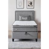 Cennet Yatak Melisa Tek Kişilik Sandıklı Baza + Full Ortopedik Antibakteriyel Visco Yatak + Başlık 3 lü Set - Gri - 90 x 190 cm