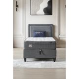 Cennet Yatak Melisa Tek Kişilik Sandıklı Baza + Full Ortopedik Visco Yatak + Başlık Seti 90x190 cm Antrasit