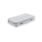 Cennet Yatak Zambak Tek Kişilik Pedli Yatak Full Ortopedik Paket Yaylı Yatak 90x190 cm Ekru