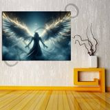 Cennetten Düşen Melek Kanvas Tablo dkmr362 - Dekoratif Duvar Sanatı (50x70cm)