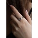 Cenova Jewelry 14 Ayar Altın Göz Tasarımlı Nazar Boncuklu Eklem Yüzüğü