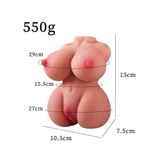 Censan 550 Gr Göğüslü Gerçekçi Vajina Mastürbatör - C-8229