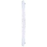 Censan Çift Taraflı Esnek Dildo 34 cm – Gerçekçi Dokulu Şeffaf Renk - C-S010B