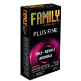 Censan Family Plus Fine - Süper İnce, Renkli Ve Meyve Aromalı - Renkli Geceler Prezervatif