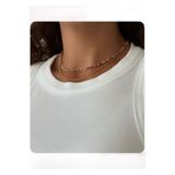 centello&co pırıltı'nın yeni adıyla beraberliğe Renkli Boncuk Trend Yazlık Minimal Choker Tasma Kolye 39 cm