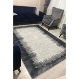 CENTER AVM Antrasit Halı 6m2 200x300 Salon Halısı Makinede Yıkanabilir Kaymaz Taban Saçaksız Halı
