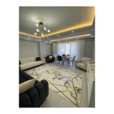 CENTER AVM Beyaz Gold Halı Makinede Yıkanabilir Kaymaz Taban Salon Halısı