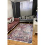 CENTER AVM Renkli Halı Salon Halısı Makinede Yıkanabilir Kaymaz Taban Halı