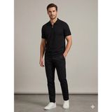 Centilmen Erkek Fermuar Detaylı Polo Yaka Triko Tişört 2517210 - Siyah - XL