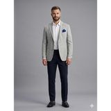 Centilmen Kip Keten Dokulu Slim Fit Erkek Blazer Ceket 2521 - 60 - Yeşil