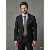 Centilmen Kip Takım Elbise 2068 - 0 Siyah - Slim Fit - 50