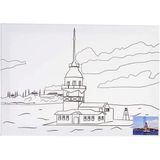 Ceo Art Ceoart Desenli Tuval 35 x 50 cm
