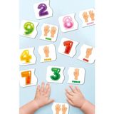 Ceo Design Sayı Eşleştirme Oyunu Ahşap Iki Parçalı Puzzle Okul Öncesi ve Bebek Puzzle Eğitici Oyuncak