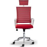 Ceo Ergonomik Ofis Koltuğu, Başlıklı, Fileli, Metal Ayaklı, Çalışma Sandalyesi - 701 - Siyah