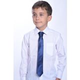 ceocuk Erkek Çocuk Beyaz Gömlek ve Lacivert Kravat