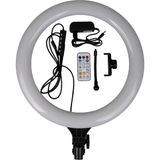 Cep Case Ring Light Işık Halkası 38CM Canlı Yayın 25W Uzakdan Kumandalı 14 Renk Modu Rgb Aydınlatma