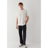 Cep Detaylı Gri Tişört Loose Fit/Bol Rahat Kesim 066248-70080 Gri-70080 XXL
