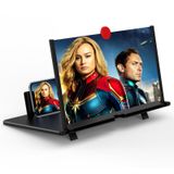 Cep Telefonu için 14 inç Ekran Büyüteç - Filmler, Videolar ve Oyunlar için Cep Telefonu 3D HD Büyüteç Projektör Ekran Büyütücü - Ekran Amplifikatörlü Katlanabilir Telefon Standı - Tüm Telefonlarla