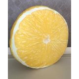 Cepahir Sarı Limon Desenli Dekoratif Çok Amaçlı Yer Bahçe Balkon Kamp Minderi Çapı 65 cm