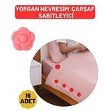 Cepahir Transformacion Yorgan Çarşaf Kılıf Sabitleyici 16 Adet Çiçek Model 718080 Çok Renkli