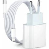 Cepaks Iphone 6 7 8 x 11 12 13 14 Pro Max Serileri ile Uyumlu 20W Lightning Hızlı Şarj Aleti Adaptör Kablo - Beyaz