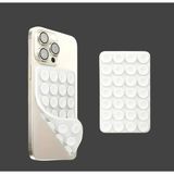Cephane İletişim Silikon Vakumlu Telefon Tutacağı 24 Vantuzlu 1 Paket Çift Taraflı Yapışkanlı Cep Telefonu Tutucu - Beyaz