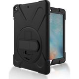 CepLab iPad Mini 4-5 Kılıf Ultra Koruma Zırh Askılı Silikon Tablet Kılıfı - Siyah