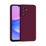 CepLab Samsung Galaxy A37 Kılıf İçi Süet Mat Yüzey Esnek Silikon Arka Kapak Koyu Mor
