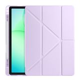 CepLab Samsung Galaxy Tab A11 Plus SM-230 / SM-236 Kılıf 11 inç Kalem Bölmeli Silikon Tablet Kılıfı Lila