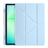 CepLab Samsung Galaxy Tab A11 Plus SM-230 / SM-236 Kılıf 11 inç Kalem Bölmeli Silikon Tablet Kılıfı Mavi