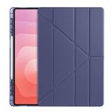 CepLab Samsung Galaxy Tab S11 Ultra SM-X930 / SM-X936 Kılıf 14.6 inç Kalem Bölmeli Silikon Tablet Kılıfı Lacivert