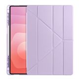 CepLab Samsung Galaxy Tab S11 Ultra SM-X930 / SM-X936 Kılıf 14.6 inç Kalem Bölmeli Silikon Tablet Kılıfı Lila