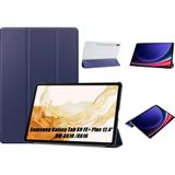 CepLab Samsung Galaxy Tab S9 Fe Plus SM-X610 / X616 Kılıf Akıllı Uyku Modlu Smart Cover Tablet Kılıfı - Lacivert