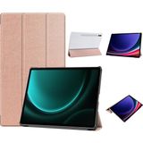 CepLab Samsung Galaxy Tab S9 Fe Plus SM-X610 / X616 Kılıf Akıllı Uyku Modlu Smart Cover Tablet Kılıfı - Rose Gold