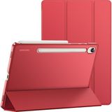 CepLab Samsung Galaxy Tab S9 Fe SM-X510 X516 X518 Kılıf 10.9" Akıllı Uyku Modlu Smart Cover Tablet Kılıfı - Kırmızı