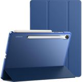 CepLab Samsung Galaxy Tab S9 Fe SM-X510 X516 X518 Kılıf 10.9" Akıllı Uyku Modlu Smart Cover Tablet Kılıfı - Lacivert