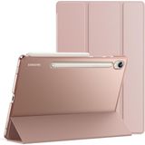 CepLab Samsung Galaxy Tab S9 Fe SM-X510 X516 X518 Kılıf 10.9" Akıllı Uyku Modlu Smart Cover Tablet Kılıfı - Rose Gold
