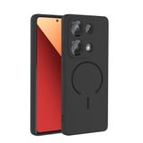 CepLab Xiaomi Redmi Note 13 Pro 4G Kılıf M-Safe Özellikli Mat Yüzey Kamera Korumalı Arka Silikon Kapak Siyah