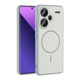 CepLab Xiaomi Redmi Note 13 Pro Plus 5G Kılıf Kamera Korumalı Mat Yüzey M-Safe Özellikli Silikon Kapak Gümüş