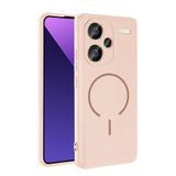CepLab Xiaomi Redmi Note 13 Pro Plus 5G Kılıf M-Safe Özellikli Mat Yüzey Kamera Korumalı Arka Silikon Kapak Rose Pembe