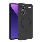 CepLab Xiaomi Redmi Note 13 Pro Plus 5G Kılıf M-Safe Özellikli Mat Yüzey Kamera Korumalı Arka Silikon Kapak Siyah