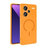 CepLab Xiaomi Redmi Note 13 Pro Plus 5G Kılıf M-Safe Özellikli Mat Yüzey Kamera Korumalı Arka Silikon Kapak Turuncu