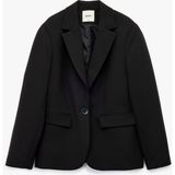 Cepli Düğmeli Kruvaze Uzun Kollu Blazer Ceket - Siyah - 42