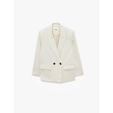 Cepli Uzun Kollu Kruvaze Çizgili Blazer Ceket