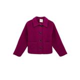 Cepli Uzun Kollu Oversize Crop Kaşe Ceket