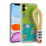 Ceponya Apple iPhone 11 Desenli El Askılı İpli Astana Silikon Kapak Kılıf