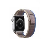 Ceponya Apple Watch 7 45 mm Renkli ​​​​krd-77 Örgülü Hasır Tokalı Kordon
