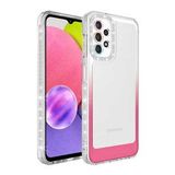 Ceponya Galaxy A32 4G Simli ve Renk Geçiş Tasarımlı Lens Korumalı Park Kapak Kılıf