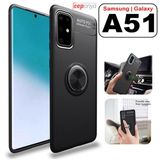 Ceponya Galaxy A51 Yüzüklü Standlı Manyetik Kamera Koruma Silikon Kılıf